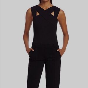 Akris Punto Elegant Black Cutout Top